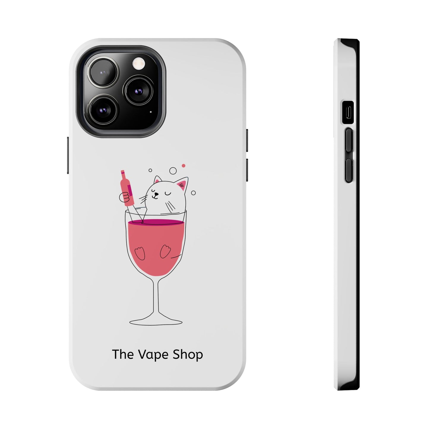 Cute Cat Drink Phone Case - Tough & Stylish Protection for Pet Lovers