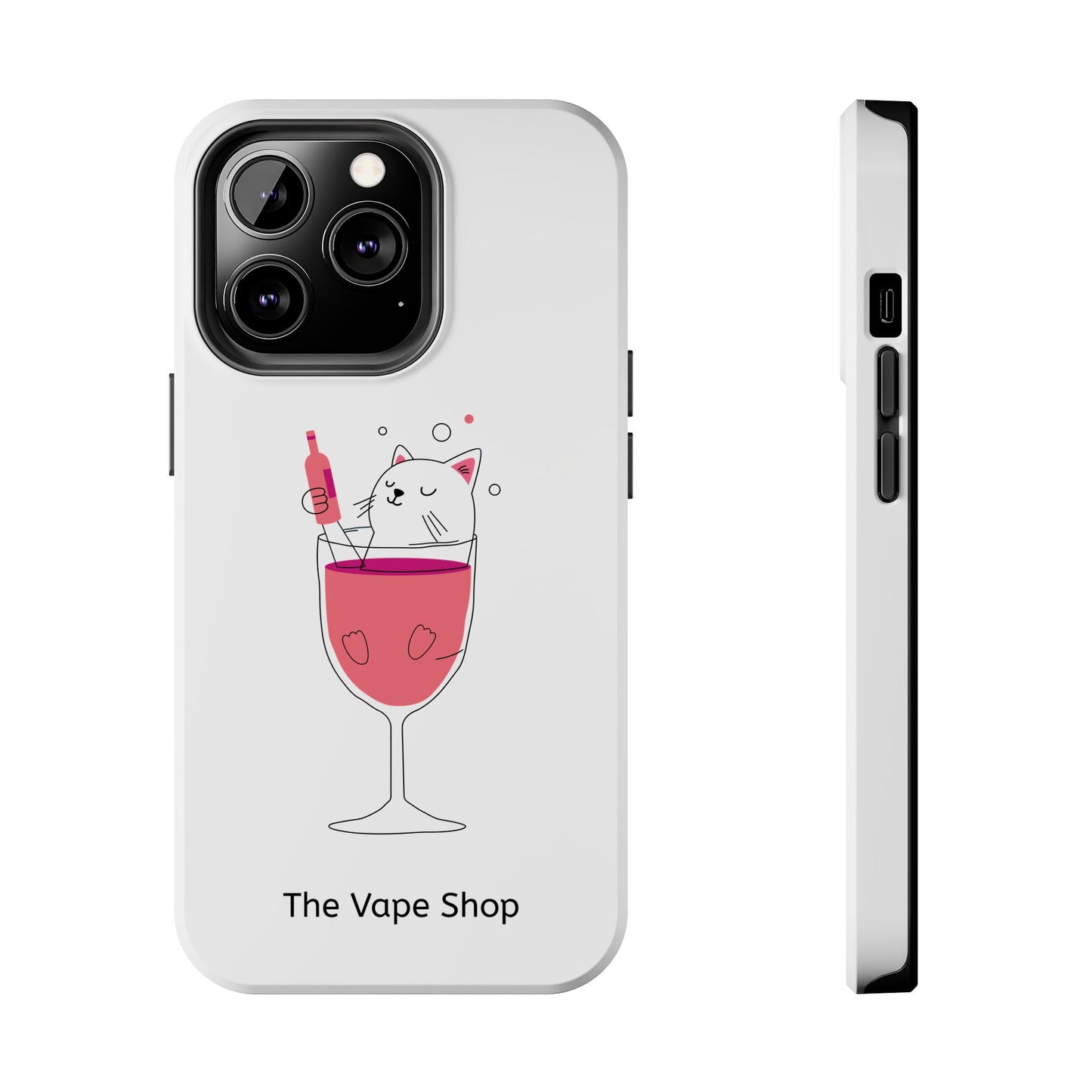 Cute Cat Drink Phone Case - Tough & Stylish Protection for Pet Lovers