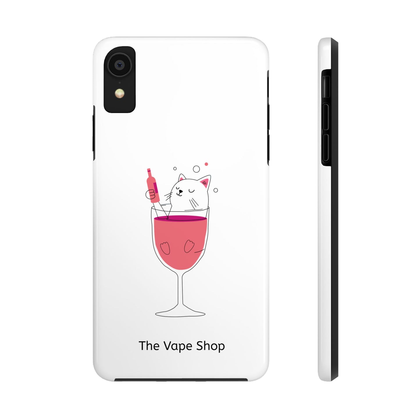 Cute Cat Drink Phone Case - Tough & Stylish Protection for Pet Lovers