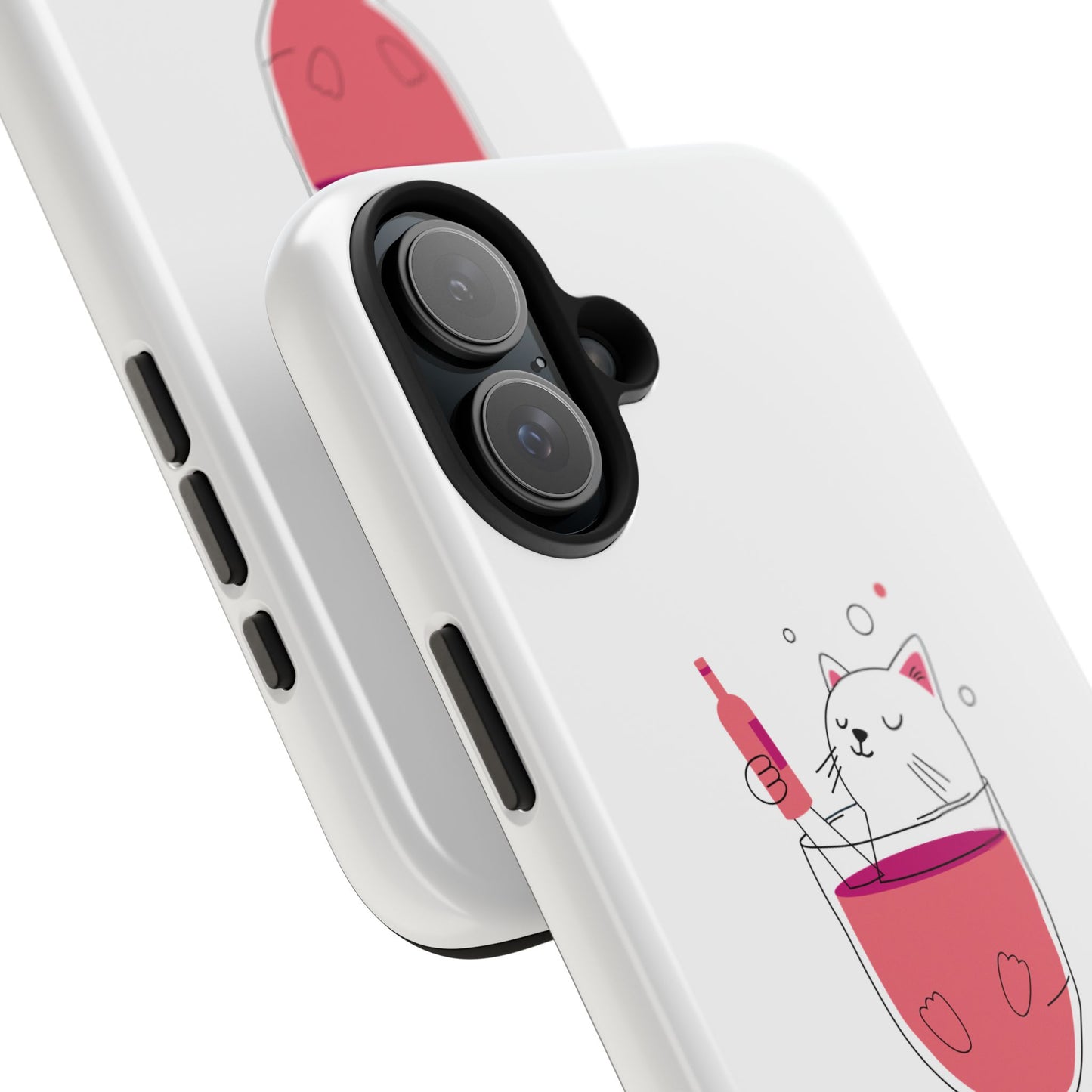 Cute Cat Drink Phone Case - Tough & Stylish Protection for Pet Lovers