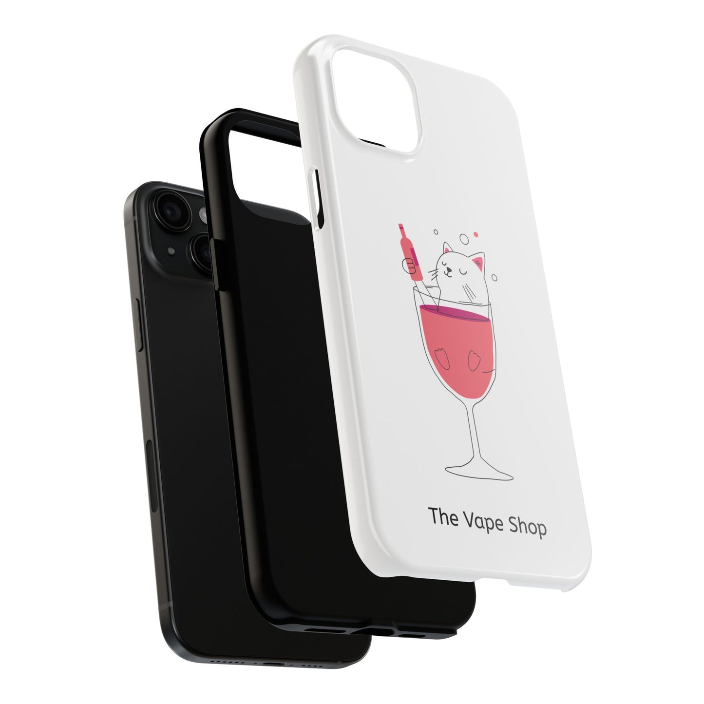 Cute Cat Drink Phone Case - Tough & Stylish Protection for Pet Lovers