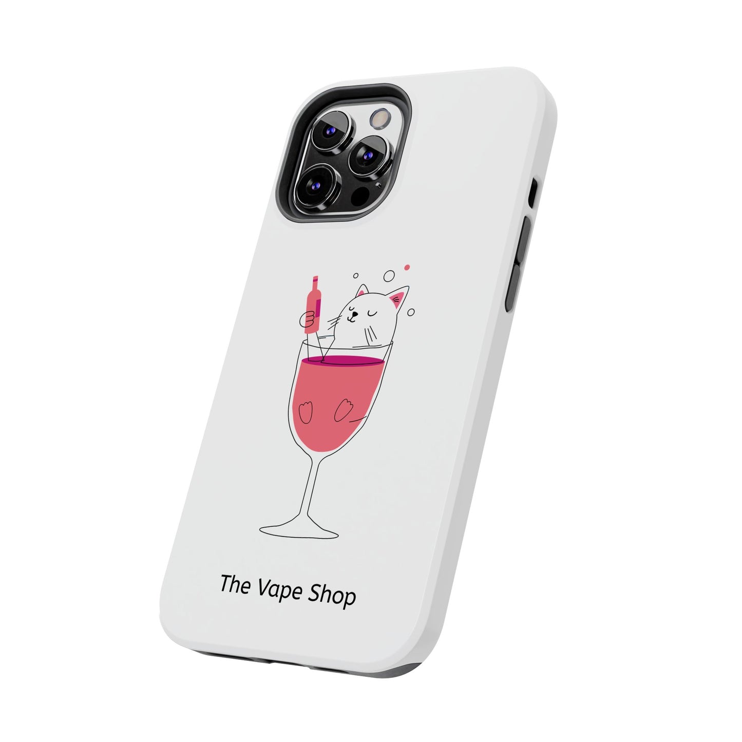 Cute Cat Drink Phone Case - Tough & Stylish Protection for Pet Lovers