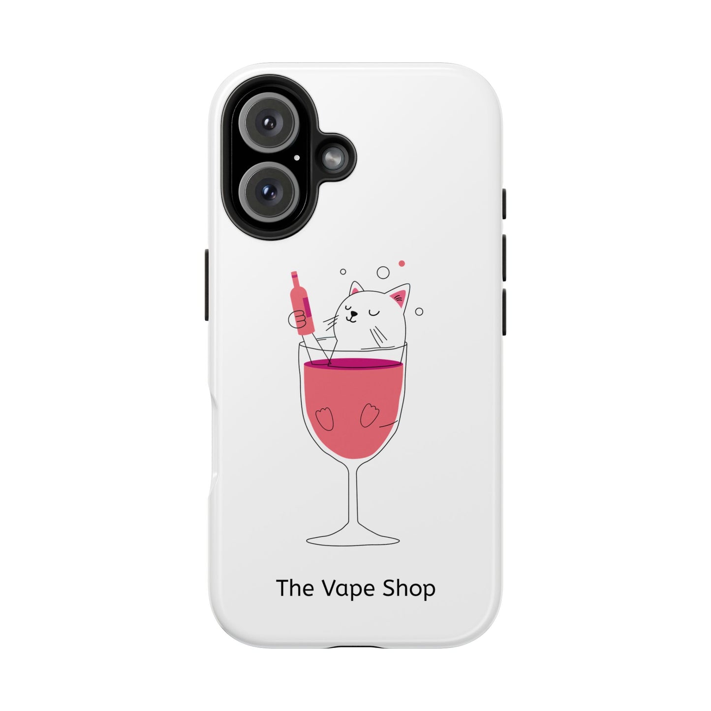 Cute Cat Drink Phone Case - Tough & Stylish Protection for Pet Lovers