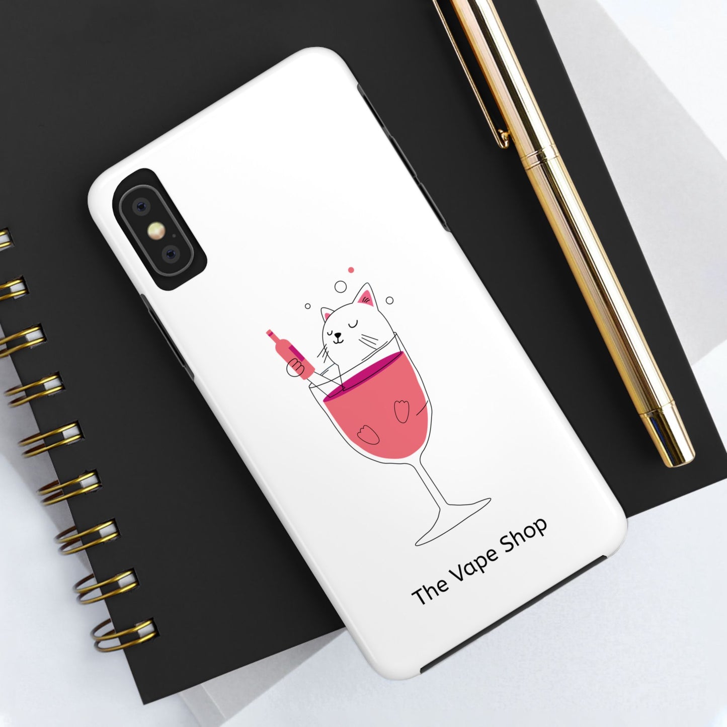 Cute Cat Drink Phone Case - Tough & Stylish Protection for Pet Lovers