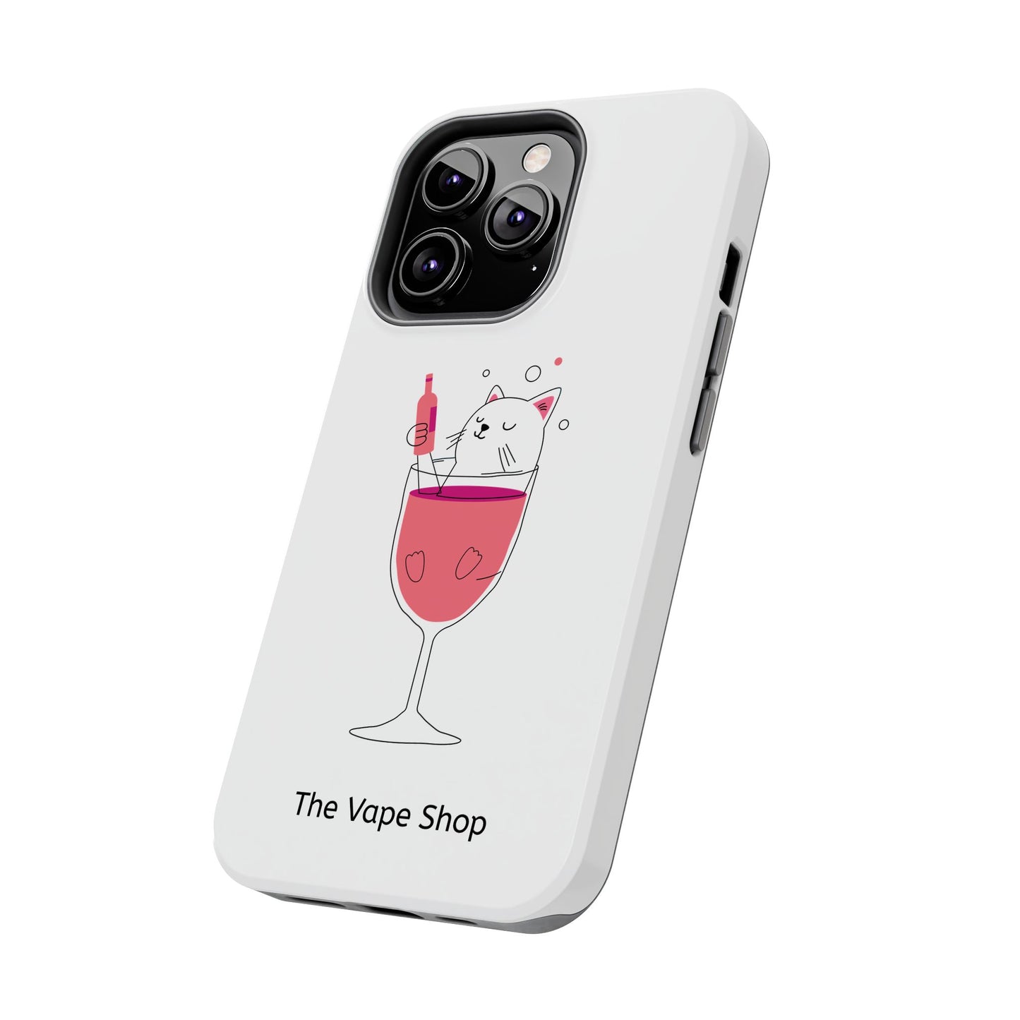 Cute Cat Drink Phone Case - Tough & Stylish Protection for Pet Lovers