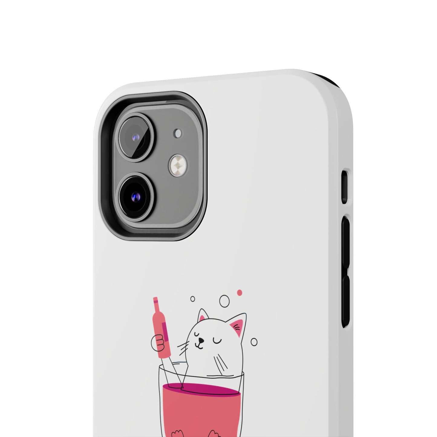 Cute Cat Drink Phone Case - Tough & Stylish Protection for Pet Lovers