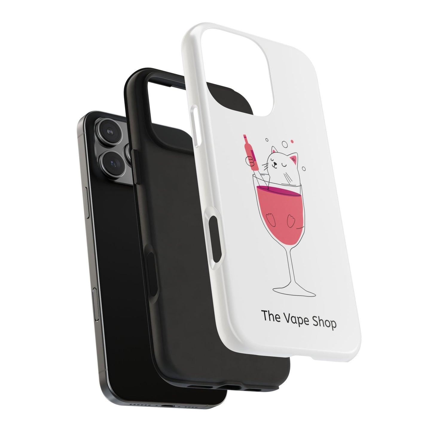 Cute Cat Drink Phone Case - Tough & Stylish Protection for Pet Lovers