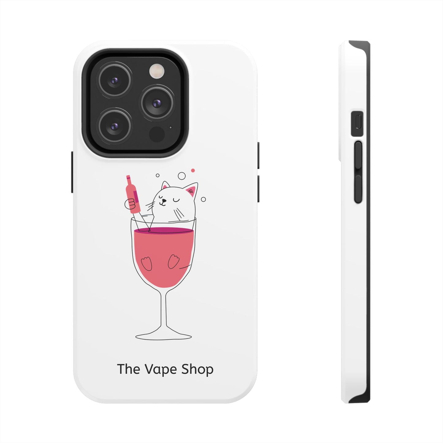 Cute Cat Drink Phone Case - Tough & Stylish Protection for Pet Lovers