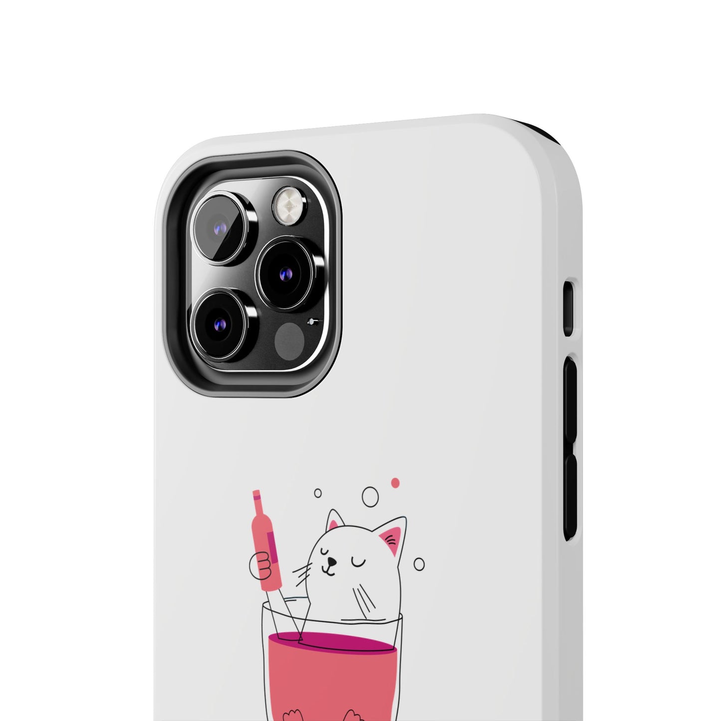 Cute Cat Drink Phone Case - Tough & Stylish Protection for Pet Lovers