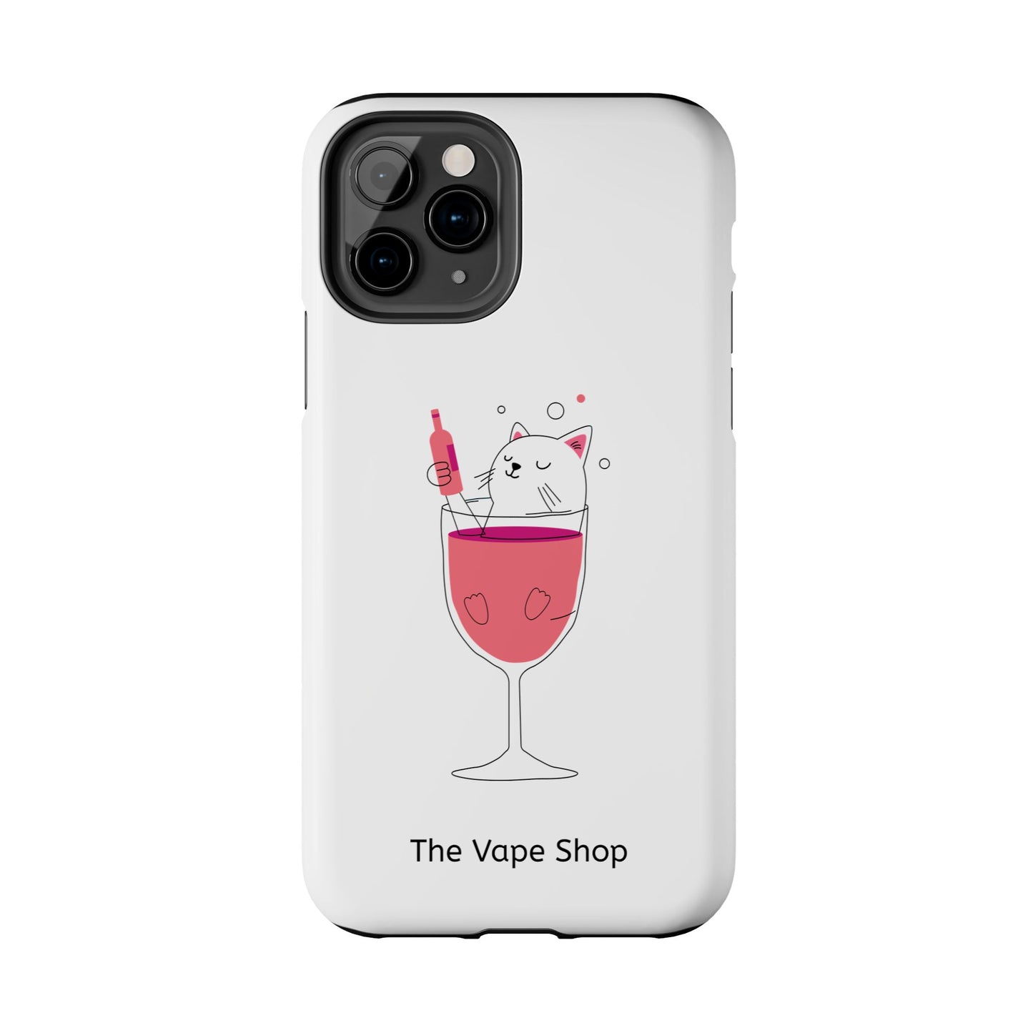 Cute Cat Drink Phone Case - Tough & Stylish Protection for Pet Lovers