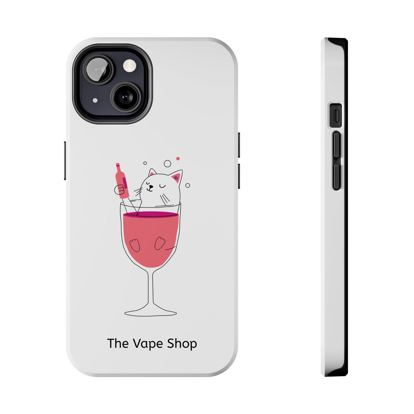 Cute Cat Drink Phone Case - Tough & Stylish Protection for Pet Lovers