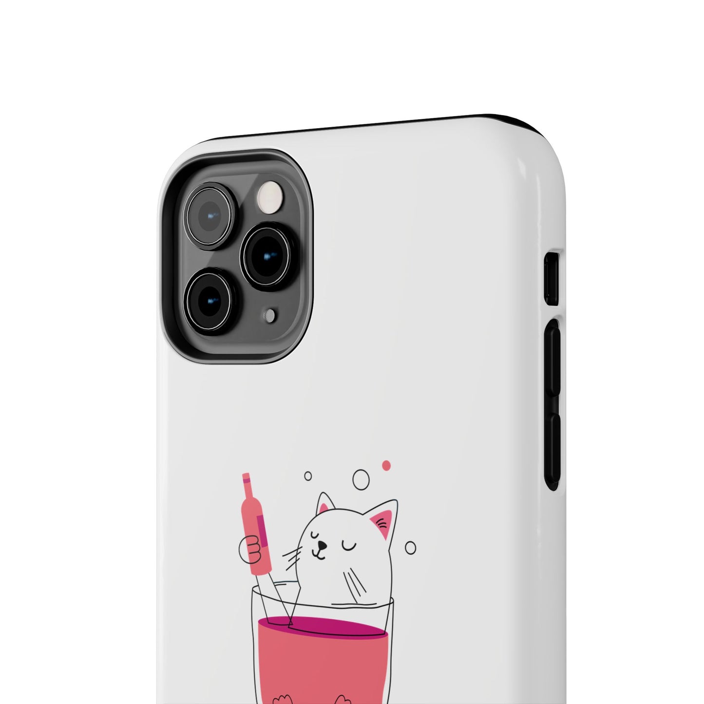 Cute Cat Drink Phone Case - Tough & Stylish Protection for Pet Lovers