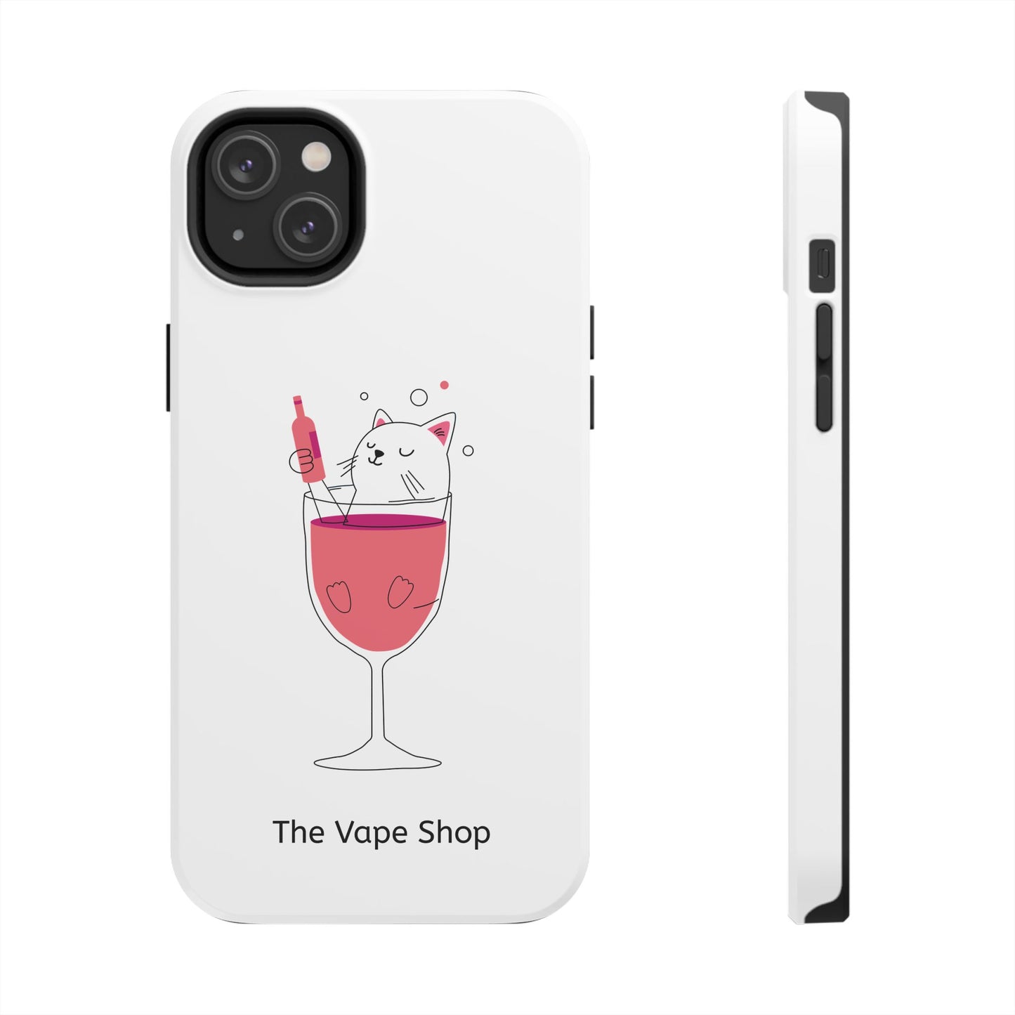 Cute Cat Drink Phone Case - Tough & Stylish Protection for Pet Lovers