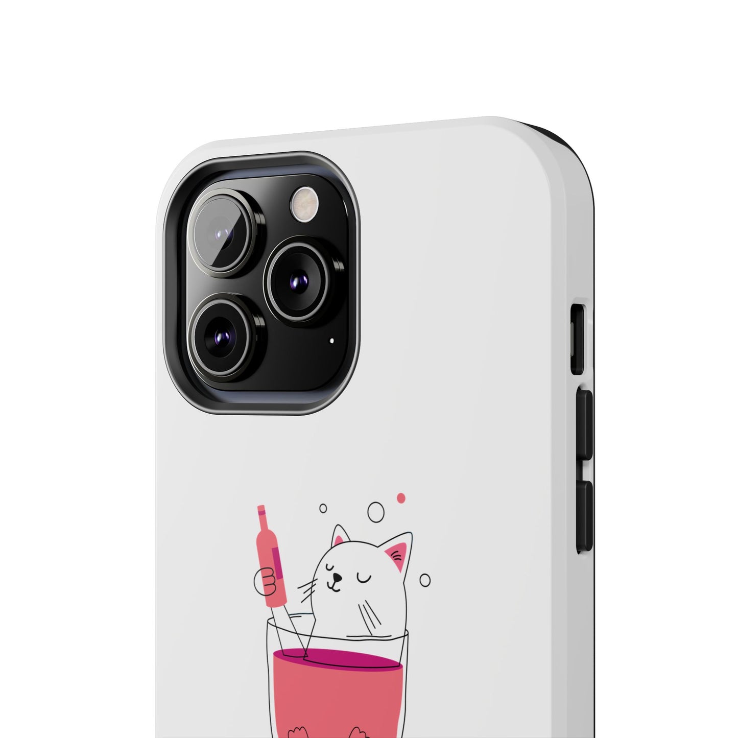 Cute Cat Drink Phone Case - Tough & Stylish Protection for Pet Lovers