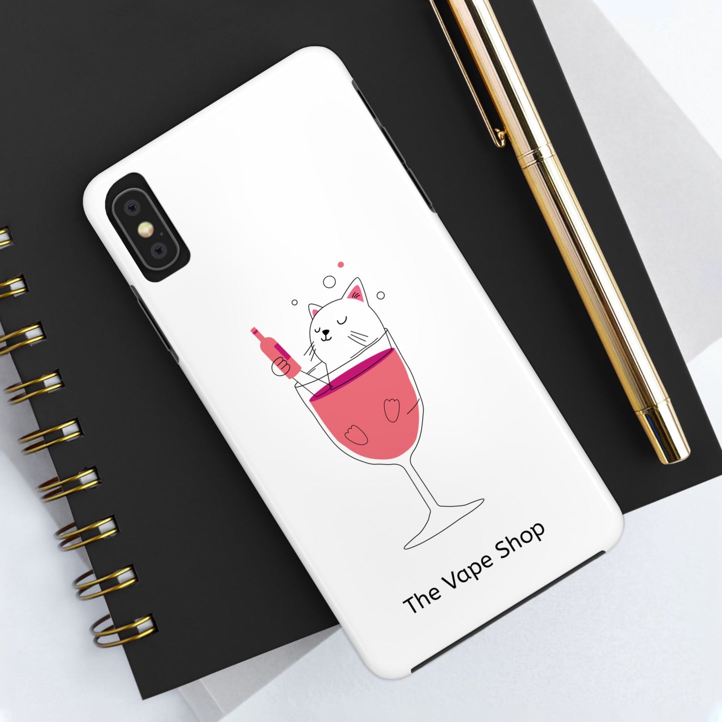 Cute Cat Drink Phone Case - Tough & Stylish Protection for Pet Lovers