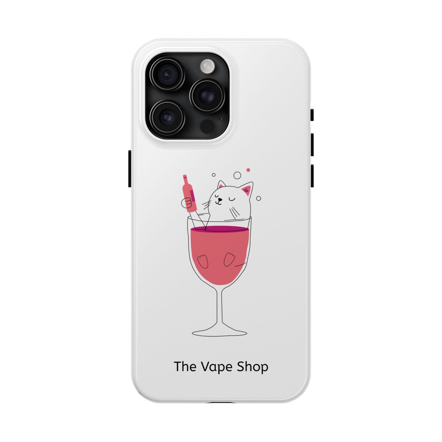 Cute Cat Drink Phone Case - Tough & Stylish Protection for Pet Lovers