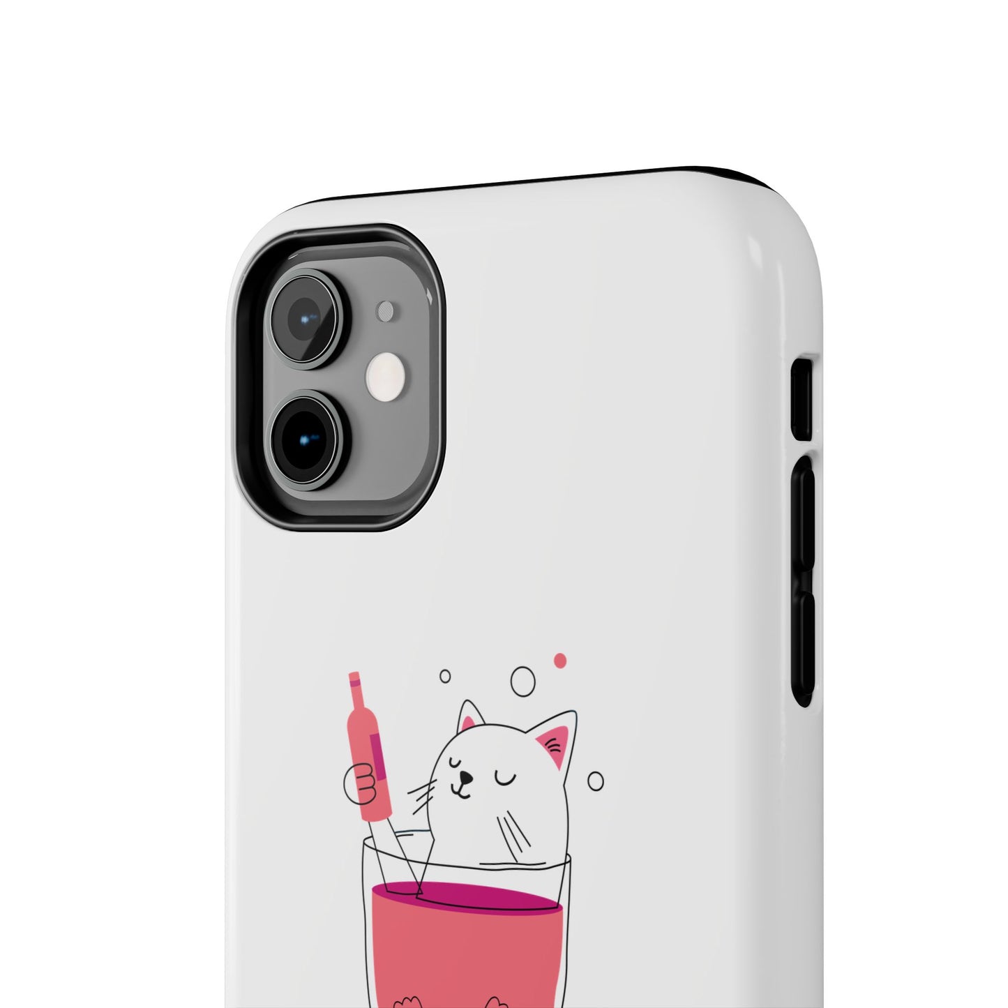 Cute Cat Drink Phone Case - Tough & Stylish Protection for Pet Lovers