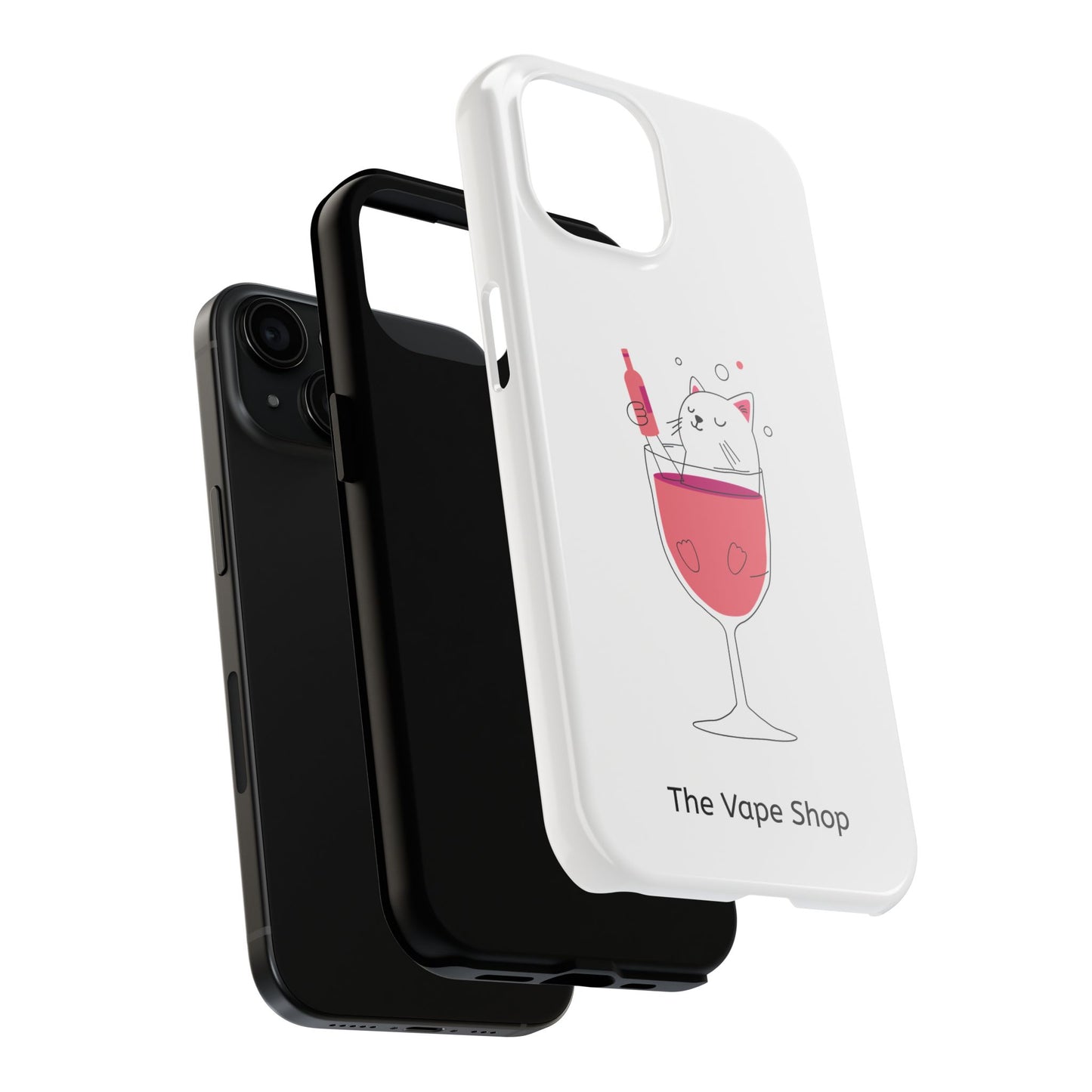 Cute Cat Drink Phone Case - Tough & Stylish Protection for Pet Lovers