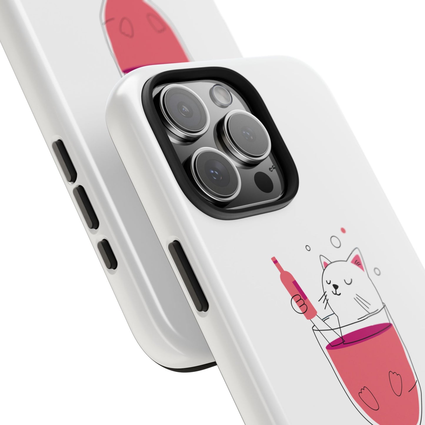 Cute Cat Drink Phone Case - Tough & Stylish Protection for Pet Lovers