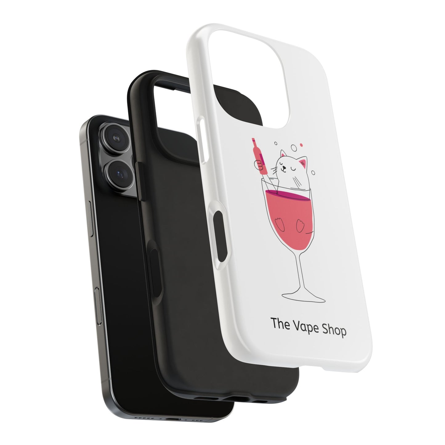 Cute Cat Drink Phone Case - Tough & Stylish Protection for Pet Lovers