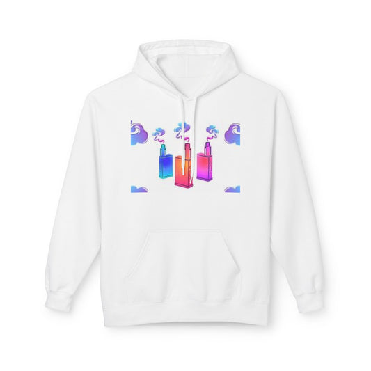 Vape Shop Glow Hoodie - Unisex Softstyle Fleece with Colorful Design