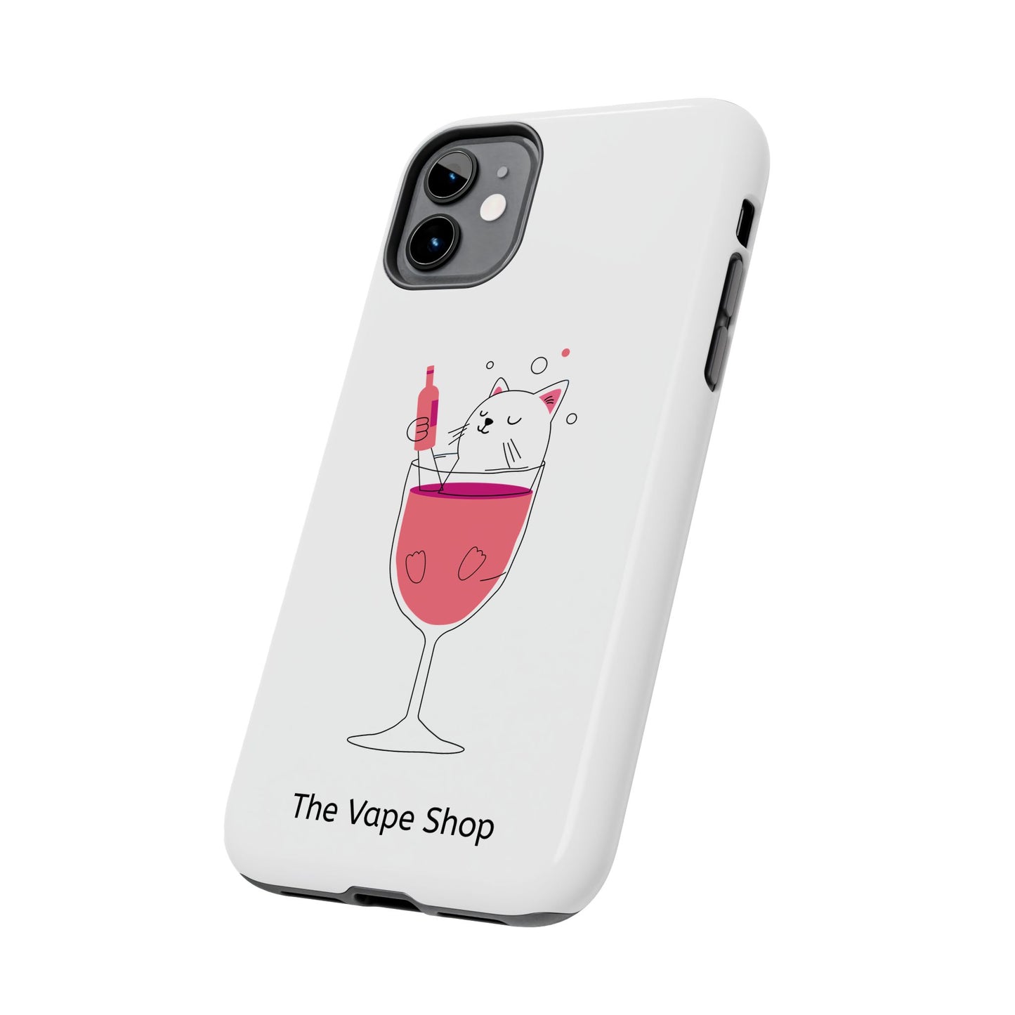 Cute Cat Drink Phone Case - Tough & Stylish Protection for Pet Lovers