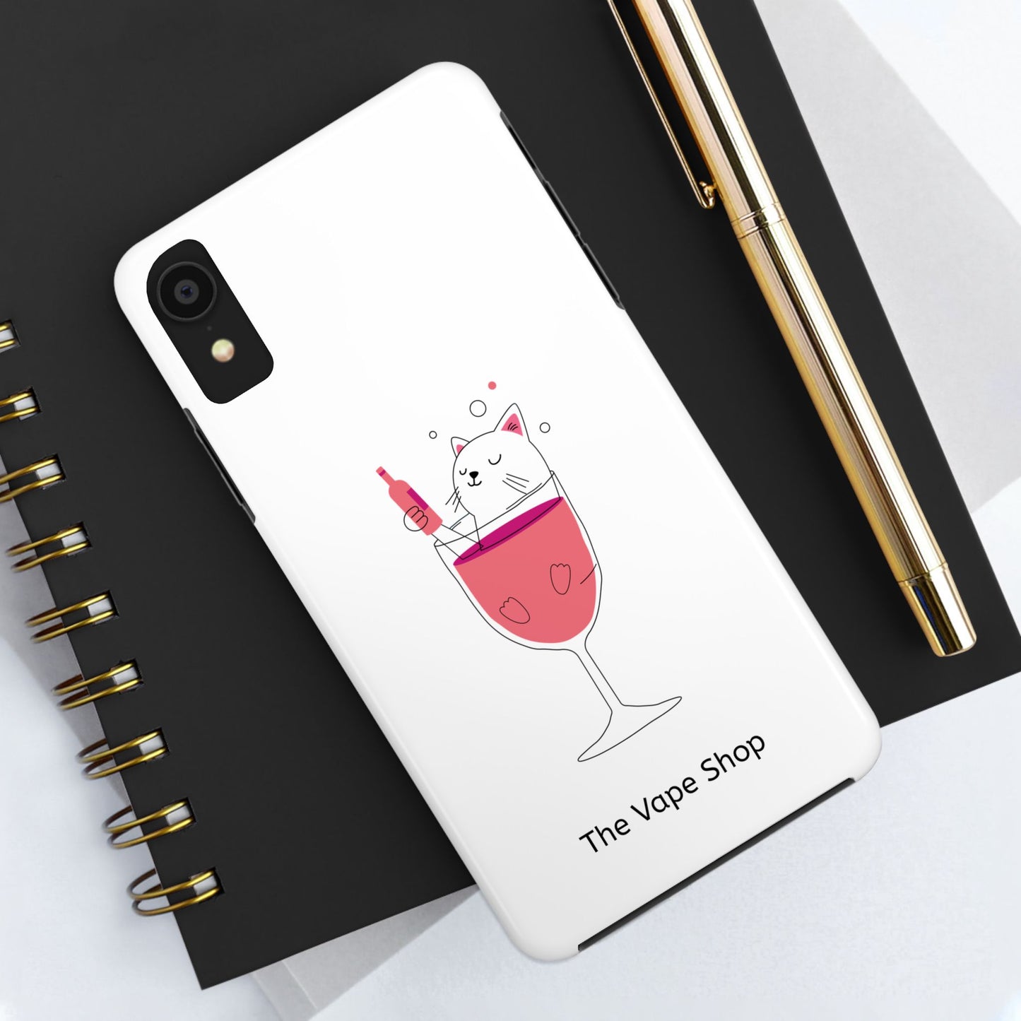 Cute Cat Drink Phone Case - Tough & Stylish Protection for Pet Lovers