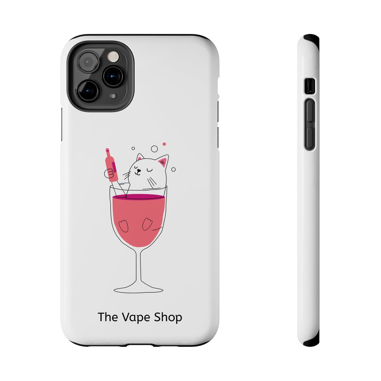 Cute Cat Drink Phone Case - Tough & Stylish Protection for Pet Lovers