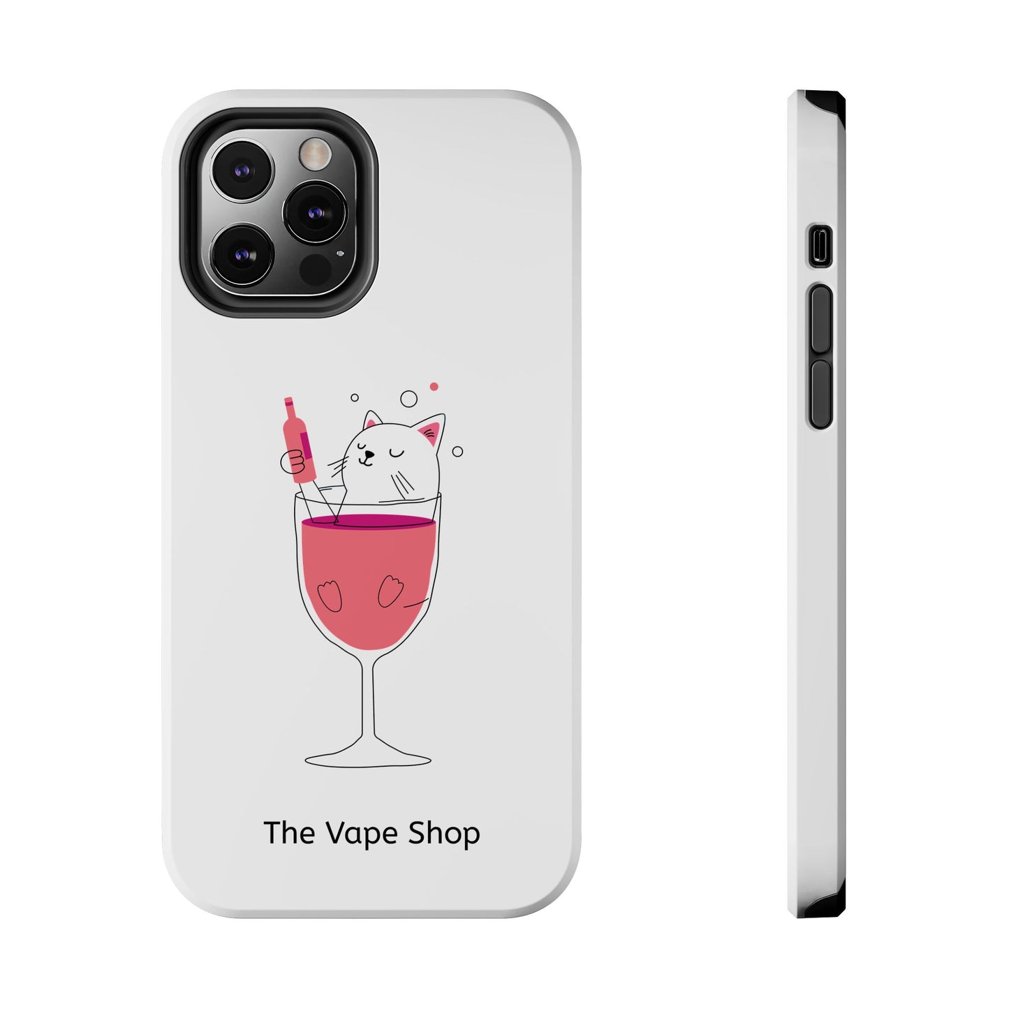 Cute Cat Drink Phone Case - Tough & Stylish Protection for Pet Lovers