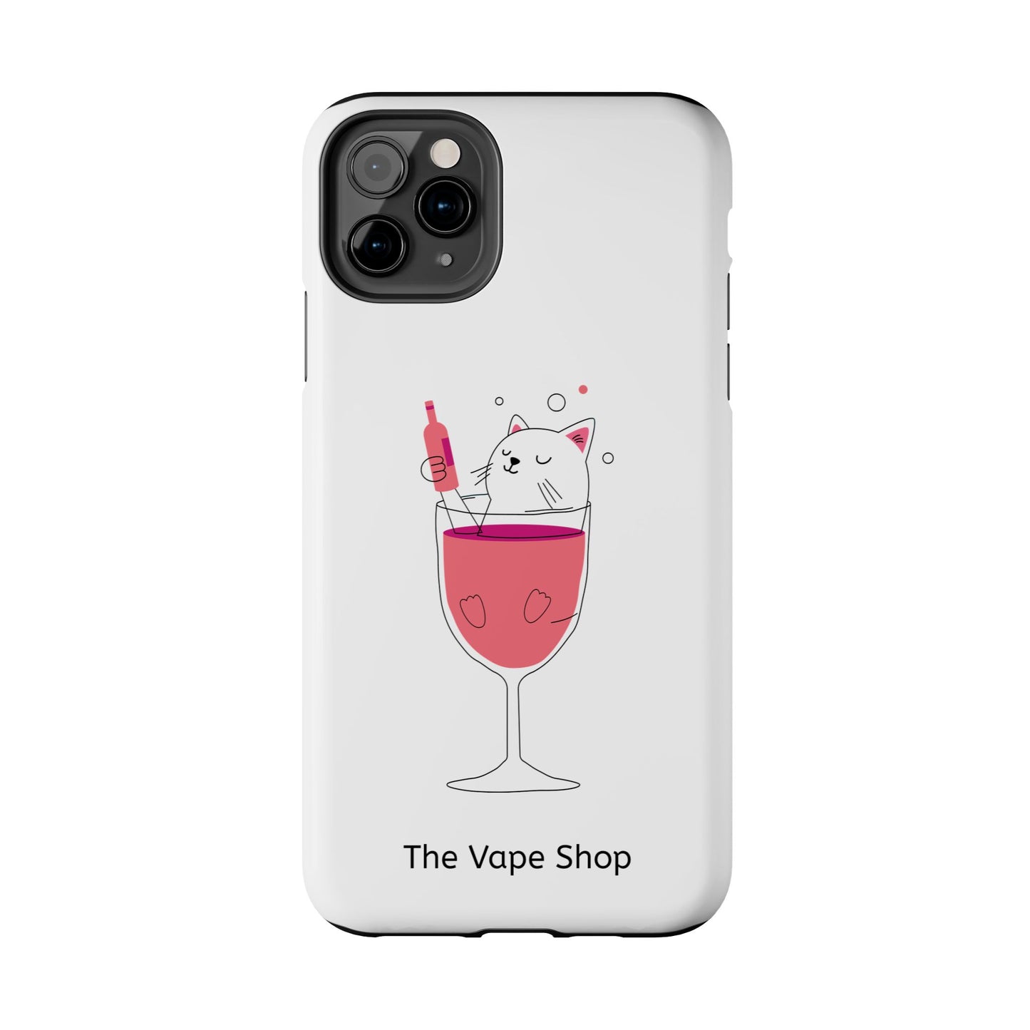 Cute Cat Drink Phone Case - Tough & Stylish Protection for Pet Lovers