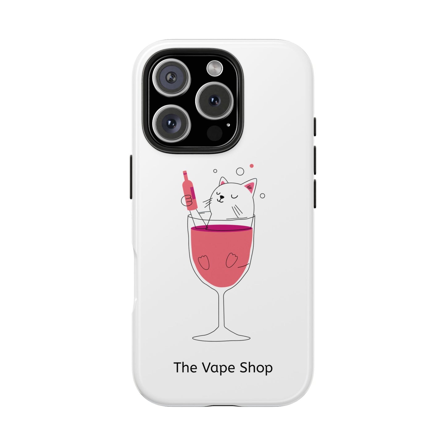 Cute Cat Drink Phone Case - Tough & Stylish Protection for Pet Lovers