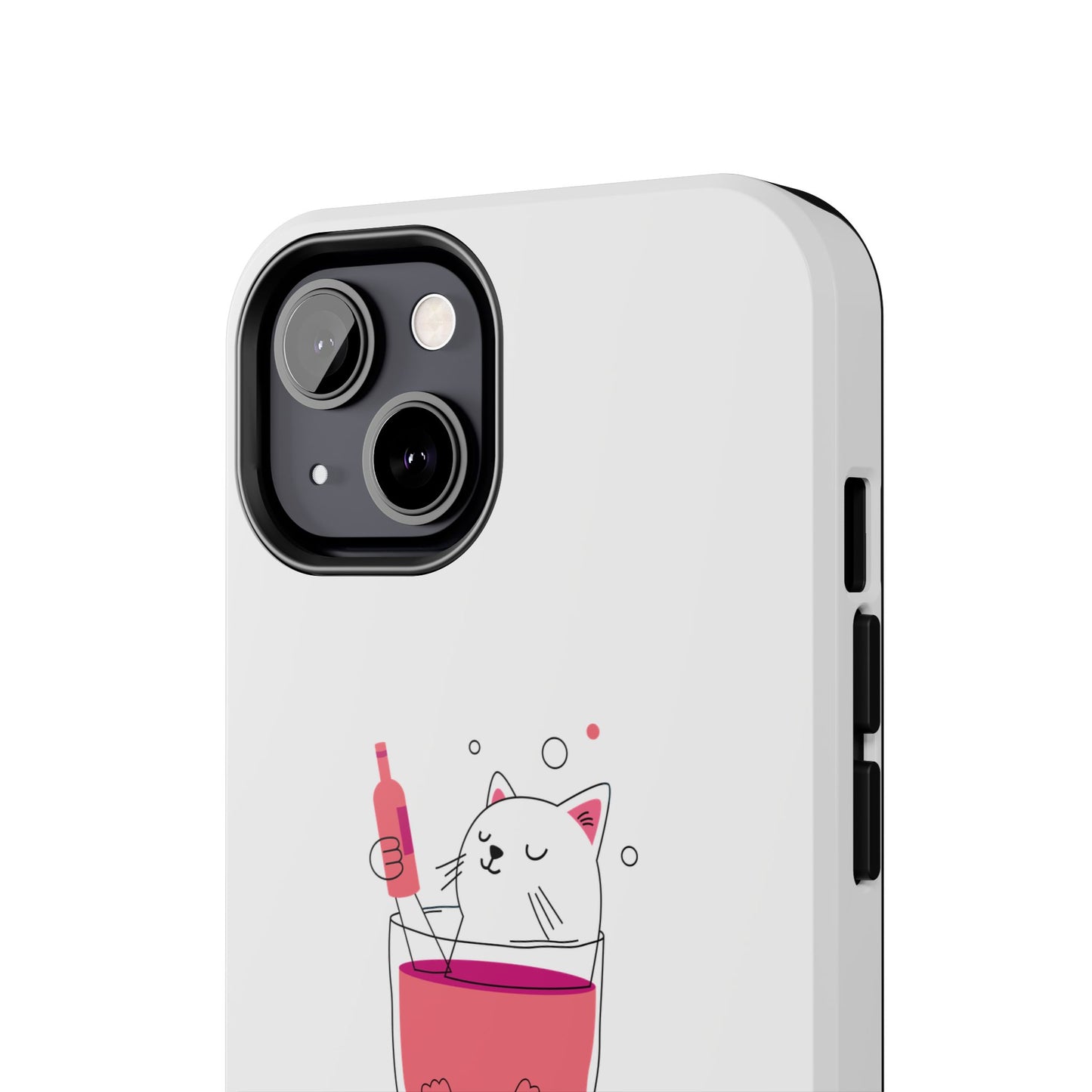 Cute Cat Drink Phone Case - Tough & Stylish Protection for Pet Lovers