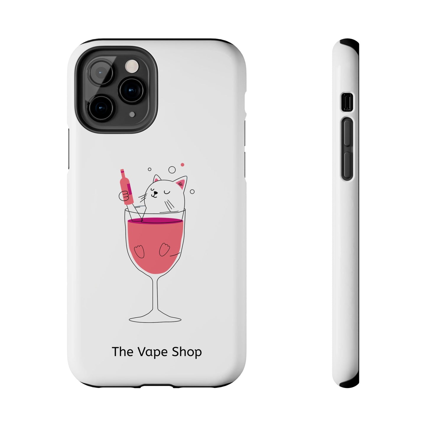 Cute Cat Drink Phone Case - Tough & Stylish Protection for Pet Lovers