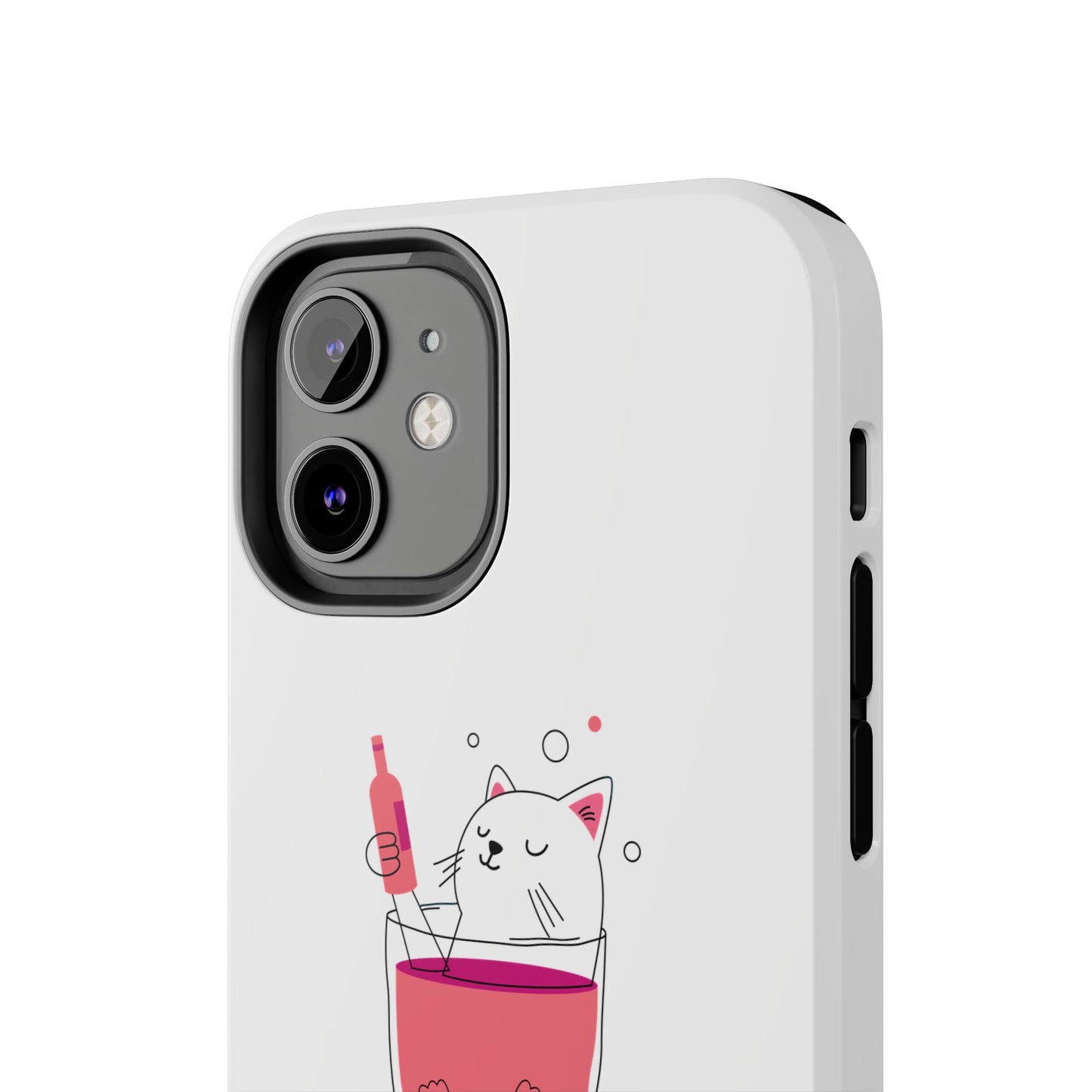 Cute Cat Drink Phone Case - Tough & Stylish Protection for Pet Lovers