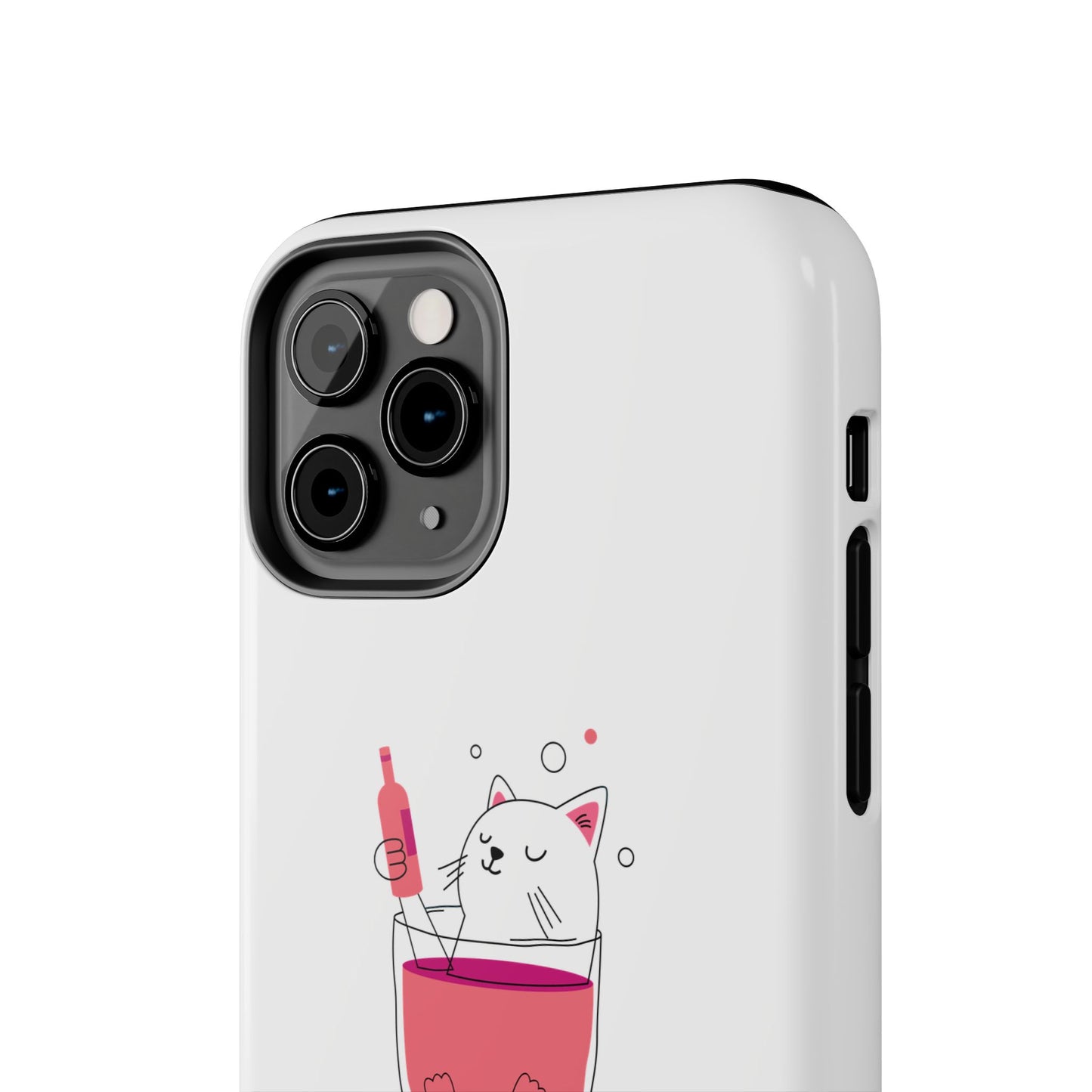 Cute Cat Drink Phone Case - Tough & Stylish Protection for Pet Lovers