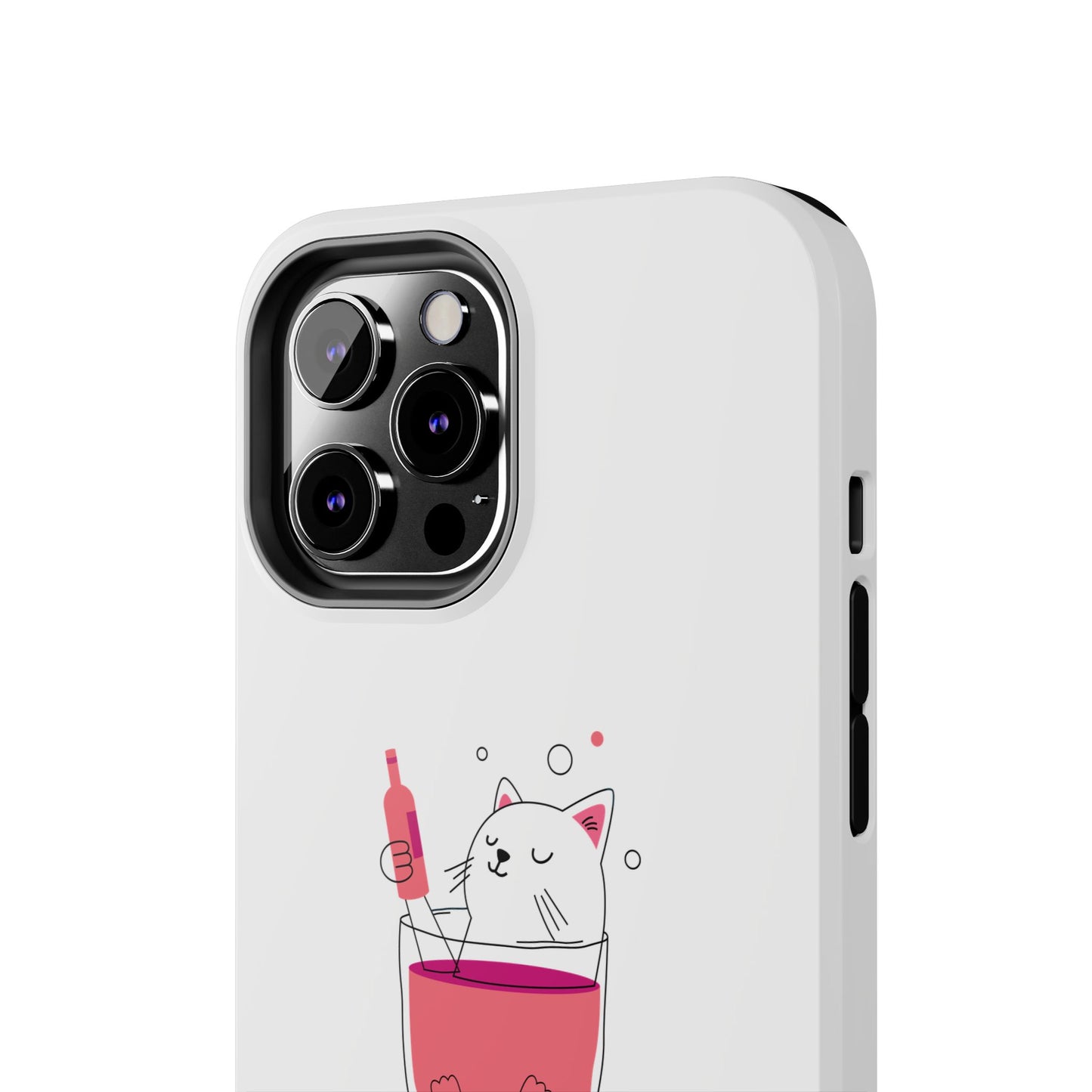 Cute Cat Drink Phone Case - Tough & Stylish Protection for Pet Lovers