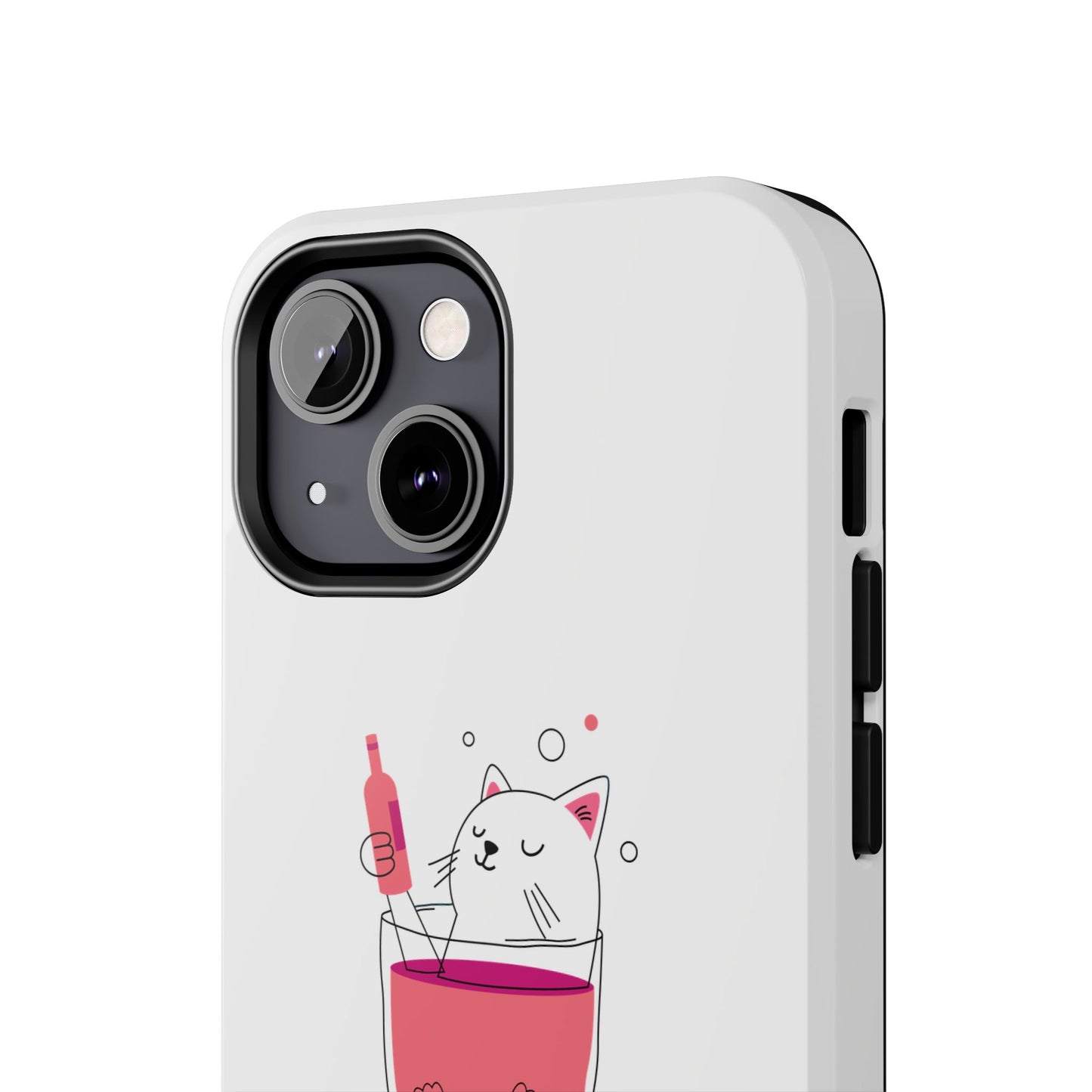 Cute Cat Drink Phone Case - Tough & Stylish Protection for Pet Lovers