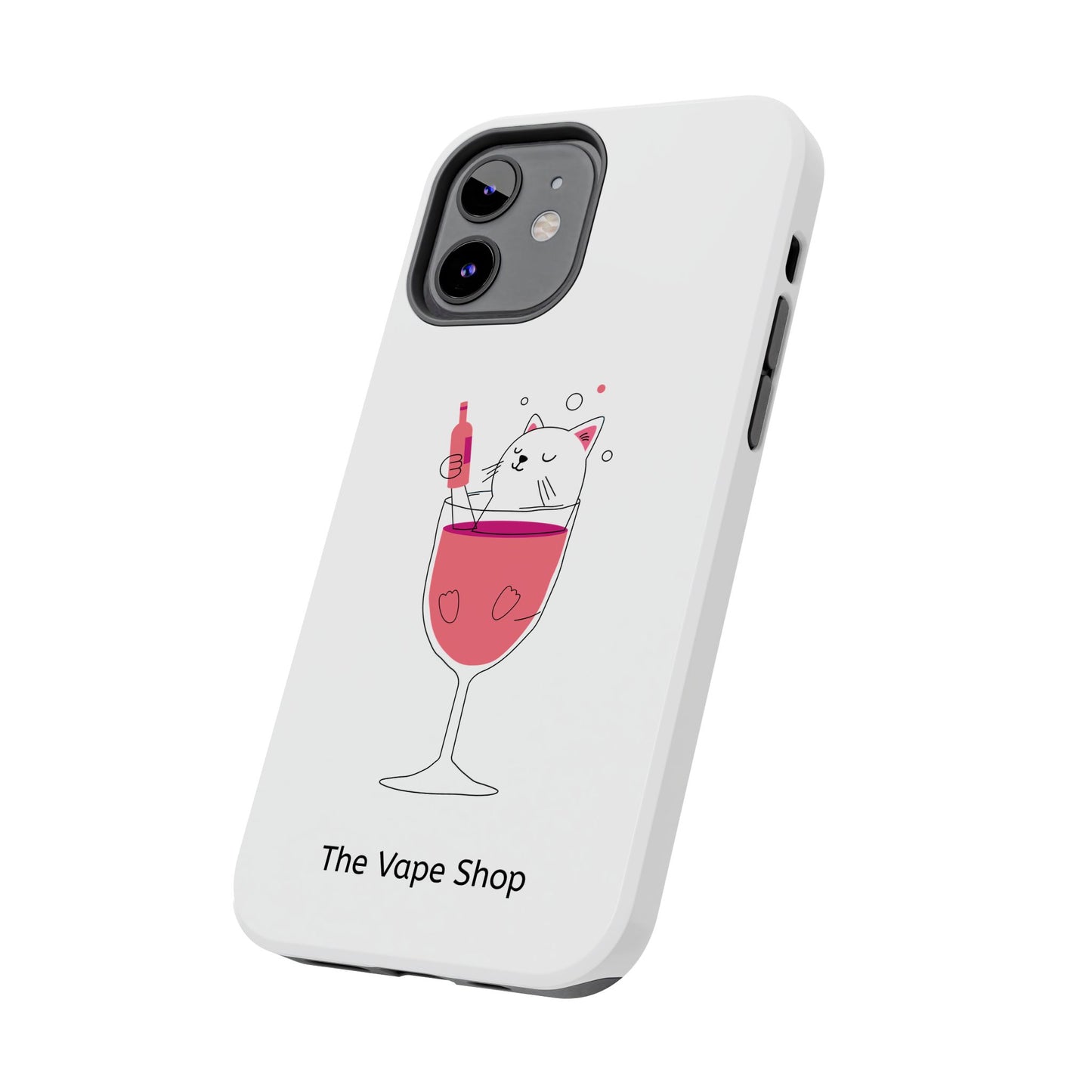 Cute Cat Drink Phone Case - Tough & Stylish Protection for Pet Lovers