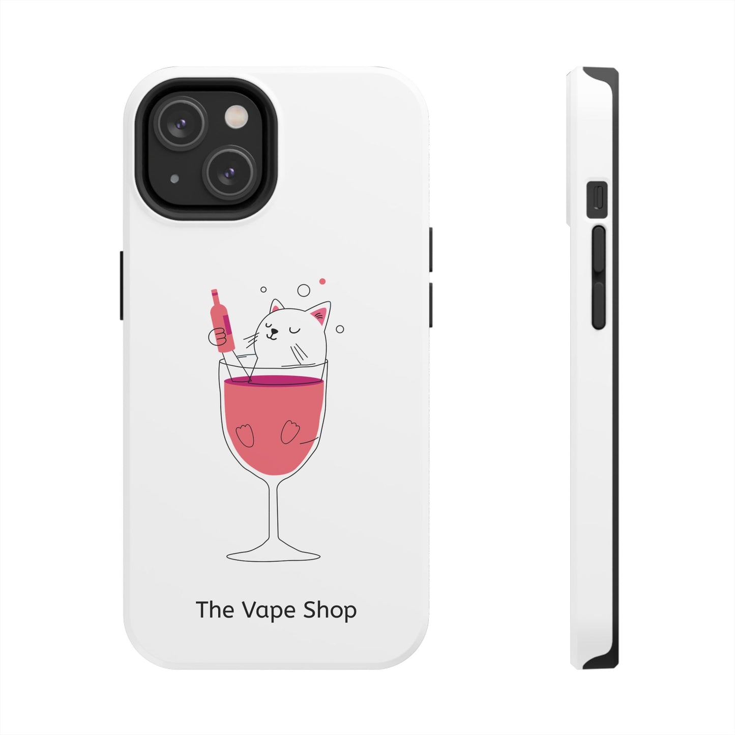 Cute Cat Drink Phone Case - Tough & Stylish Protection for Pet Lovers