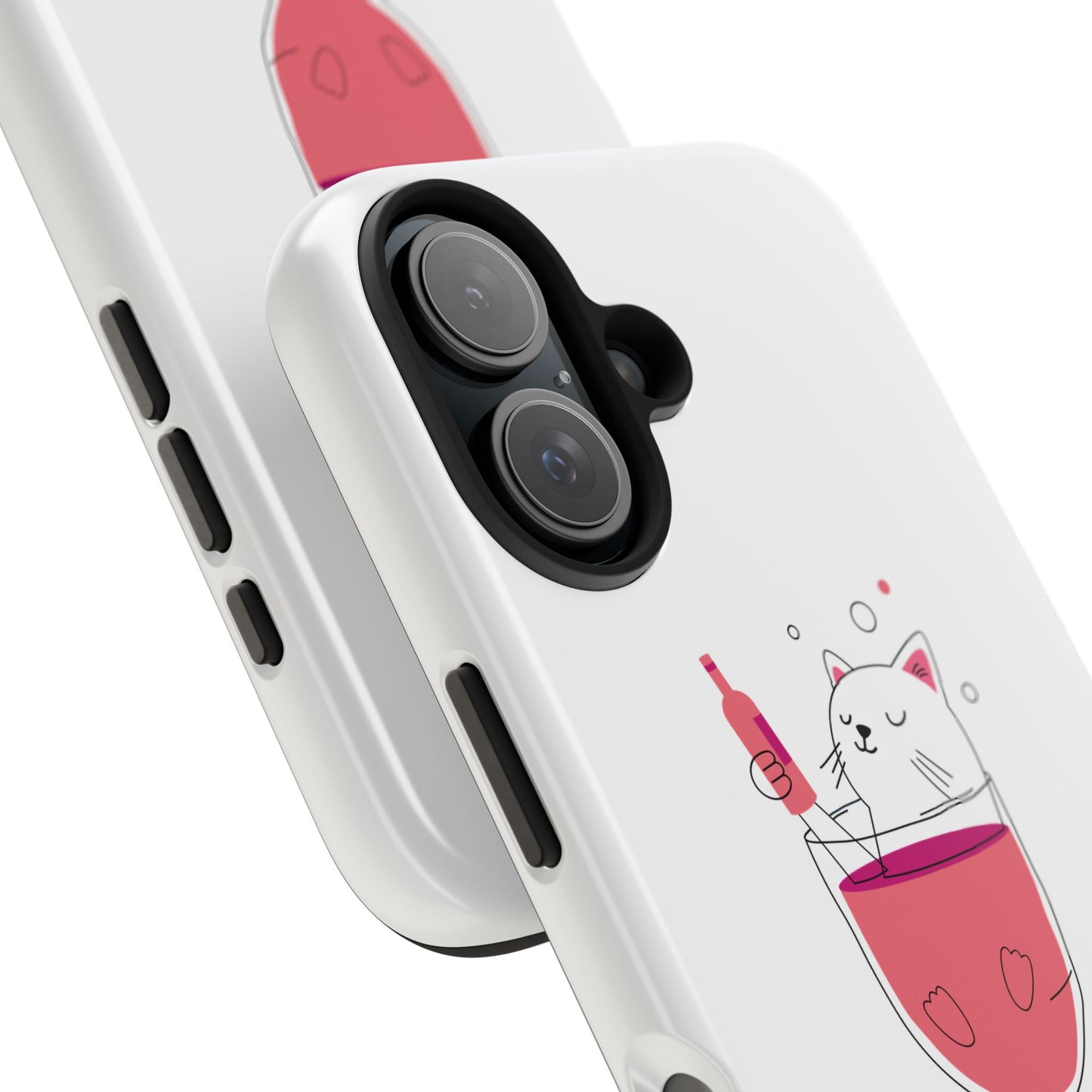 Cute Cat Drink Phone Case - Tough & Stylish Protection for Pet Lovers