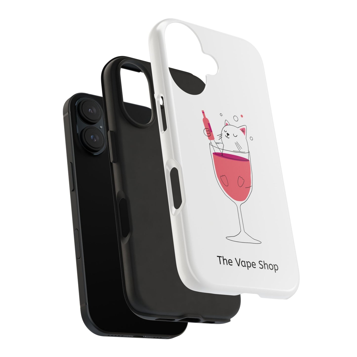 Cute Cat Drink Phone Case - Tough & Stylish Protection for Pet Lovers