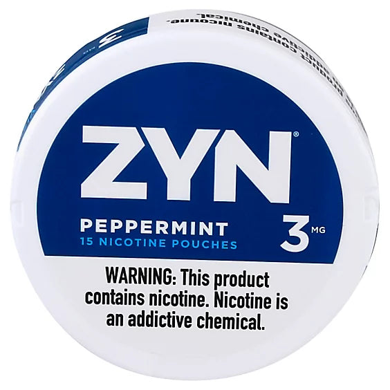 ZYN 3mg Peppermint Pouches