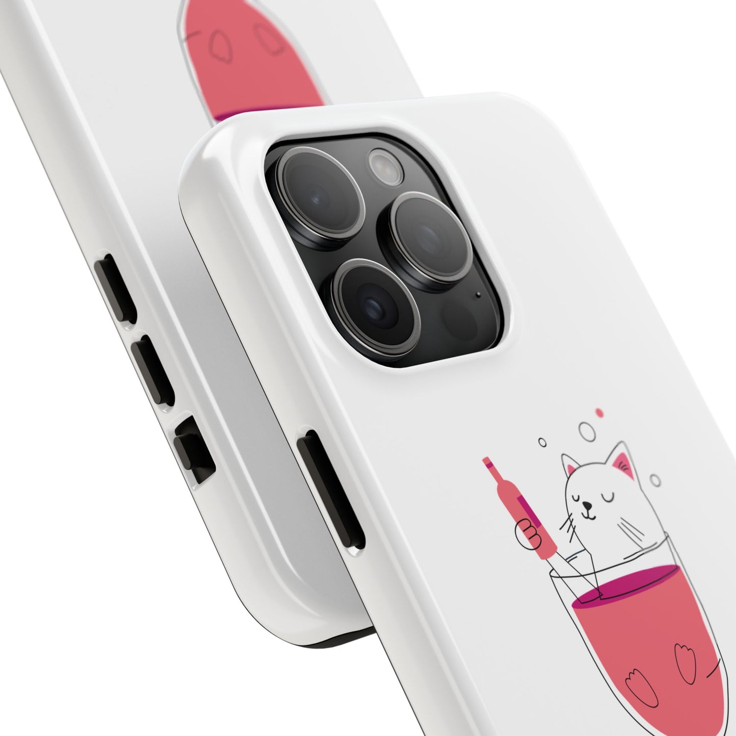 Cute Cat Drink Phone Case - Tough & Stylish Protection for Pet Lovers