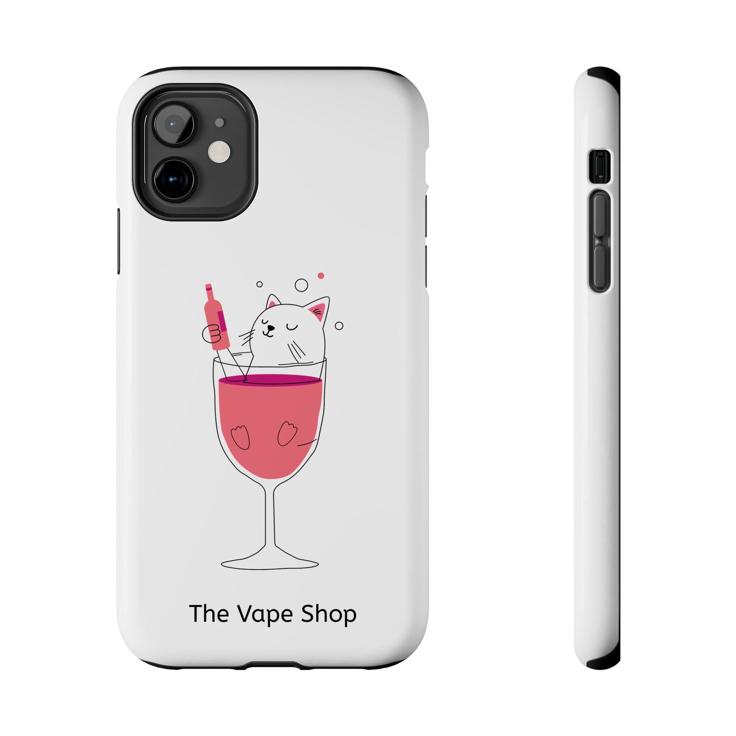 Cute Cat Drink Phone Case - Tough & Stylish Protection for Pet Lovers