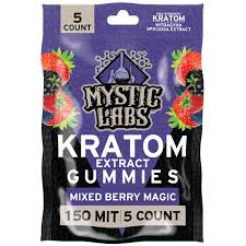 Mystic Labs Mixed Berry Magic Kratom Gummies