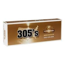 305 Filtered Cigar Gold 100s 1pk